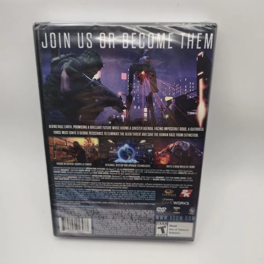 New - Sealed - XCOM 2 (PC, 2016)